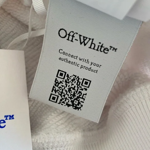 Off-White Blurr Book Over White Sweatshirt Size Medium